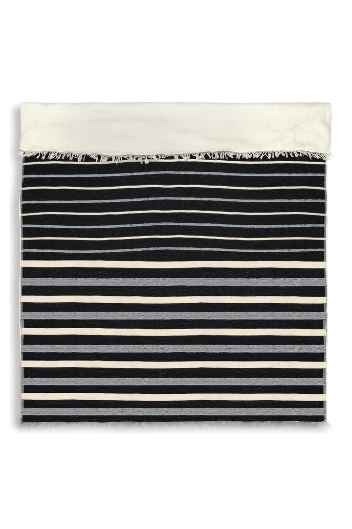 THE WINSLOW  | Striped Linen Blend – Fleece Throw