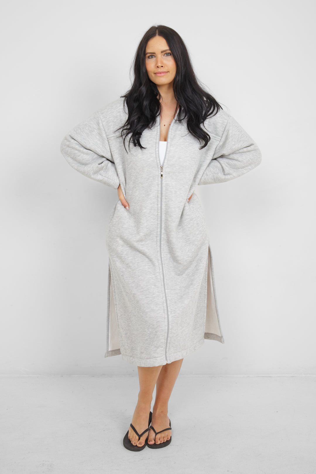 THE RAILS | Terry Zip Cover-Up w/ Hood