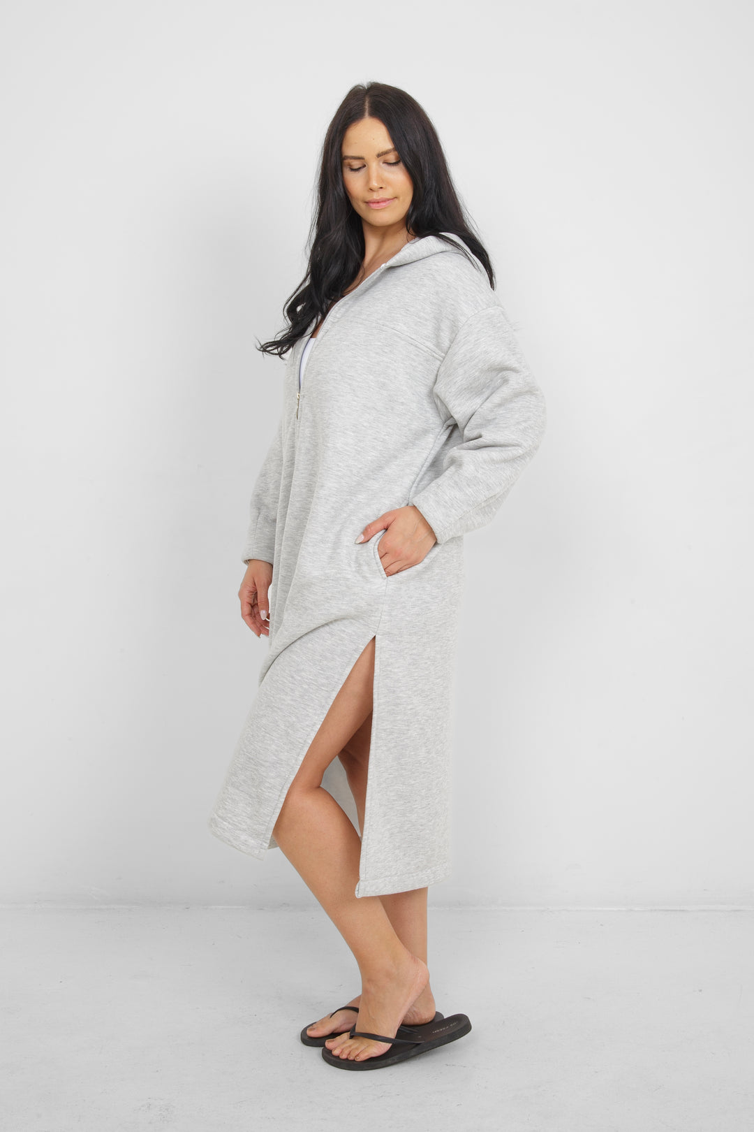 THE RAILS | Terry Zip Cover-Up w/ Hood