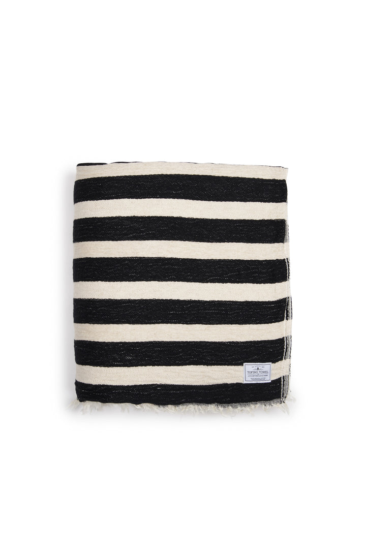 THE WINSLOW  | Striped Linen Blend – Fleece Throw
