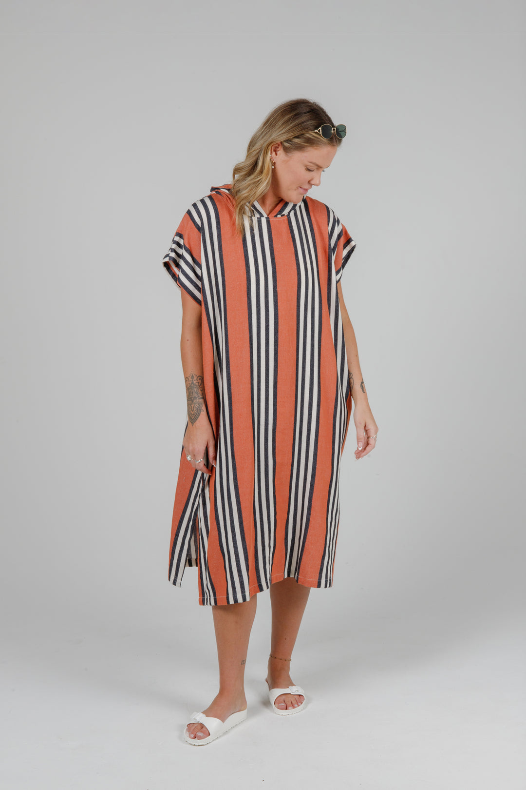 THE SQUALL | Unisex Striped Poncho