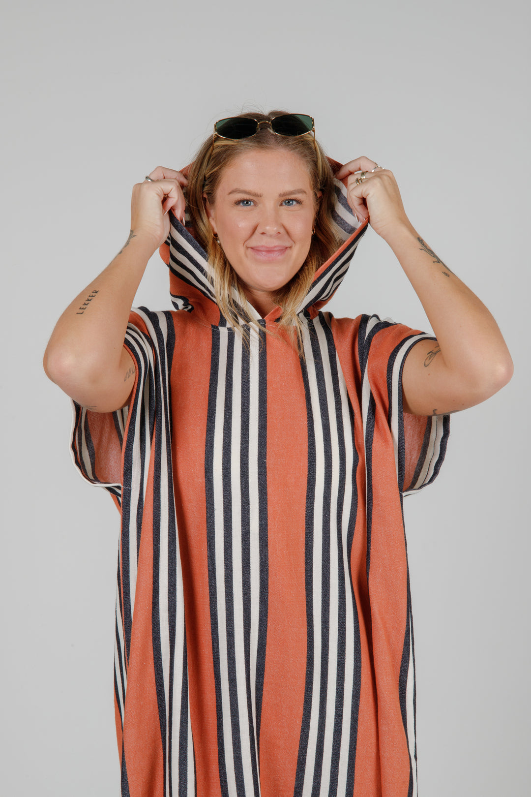 THE SQUALL | Unisex Striped Poncho