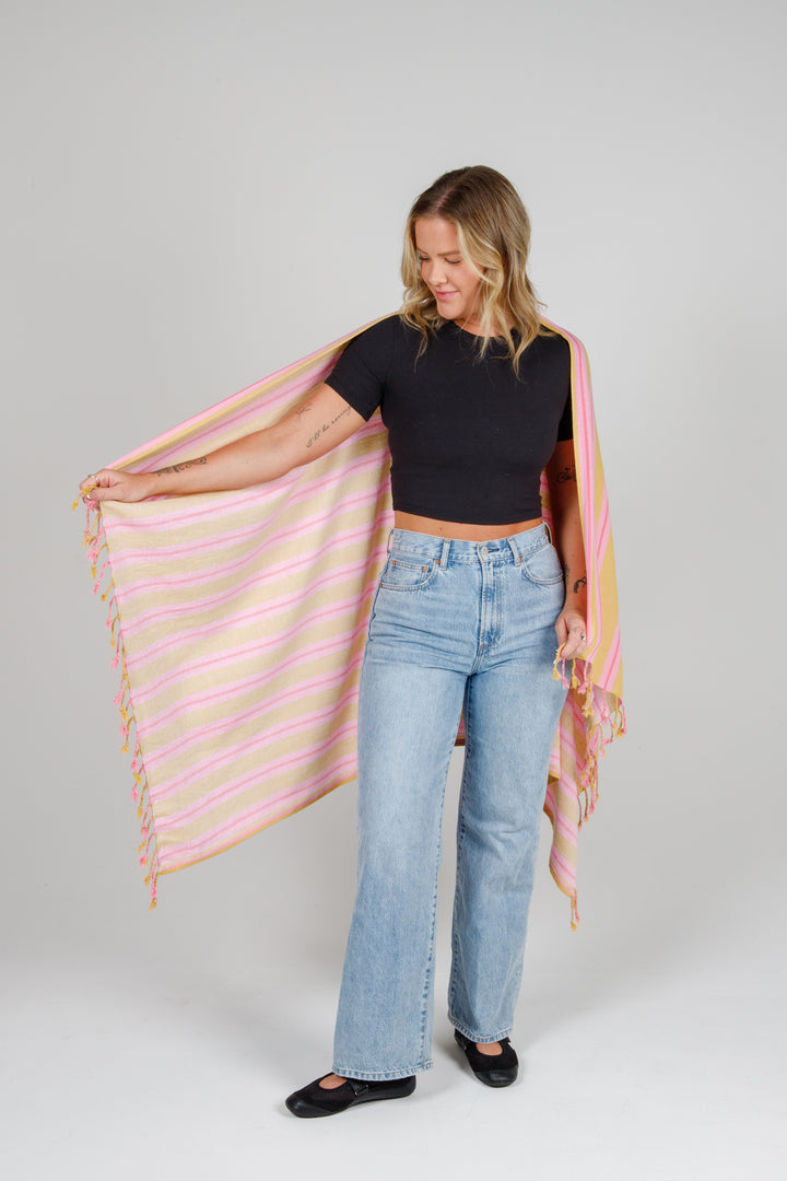 THE MISTRAL | Stripe Tassel Towel