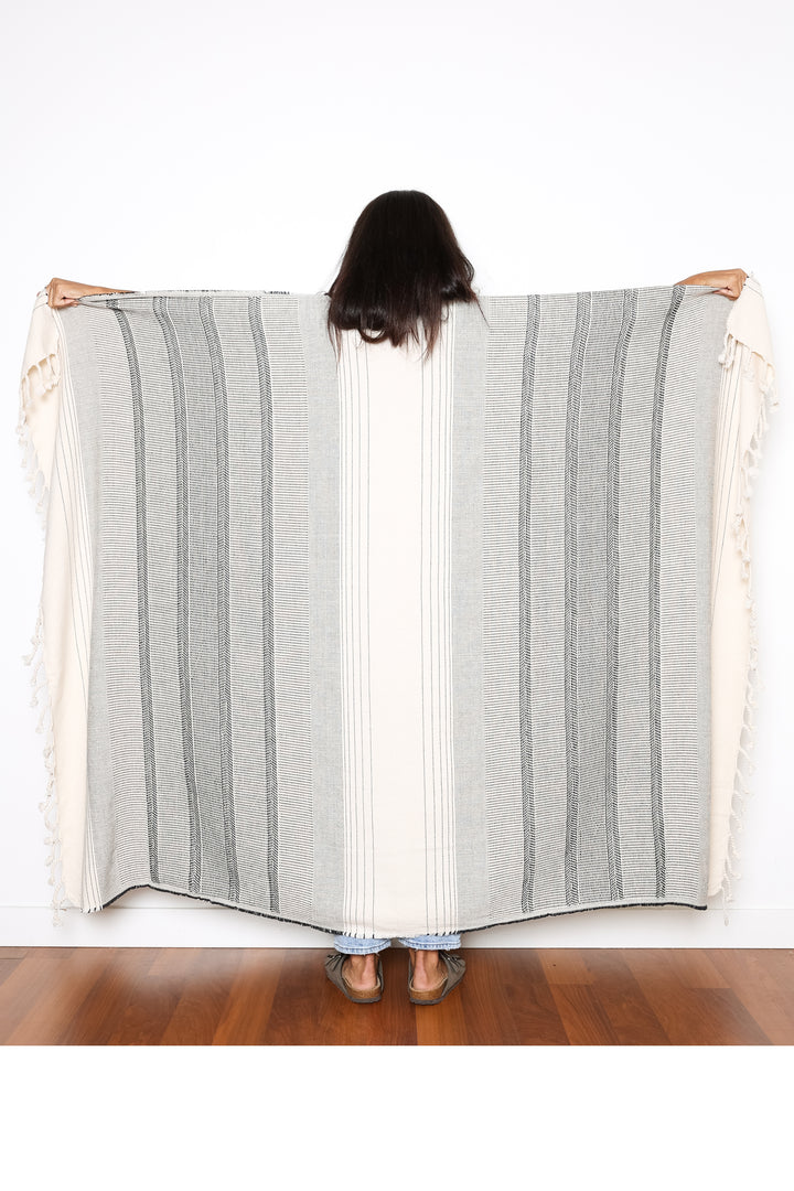 THE SONNET <br> Striped Throw