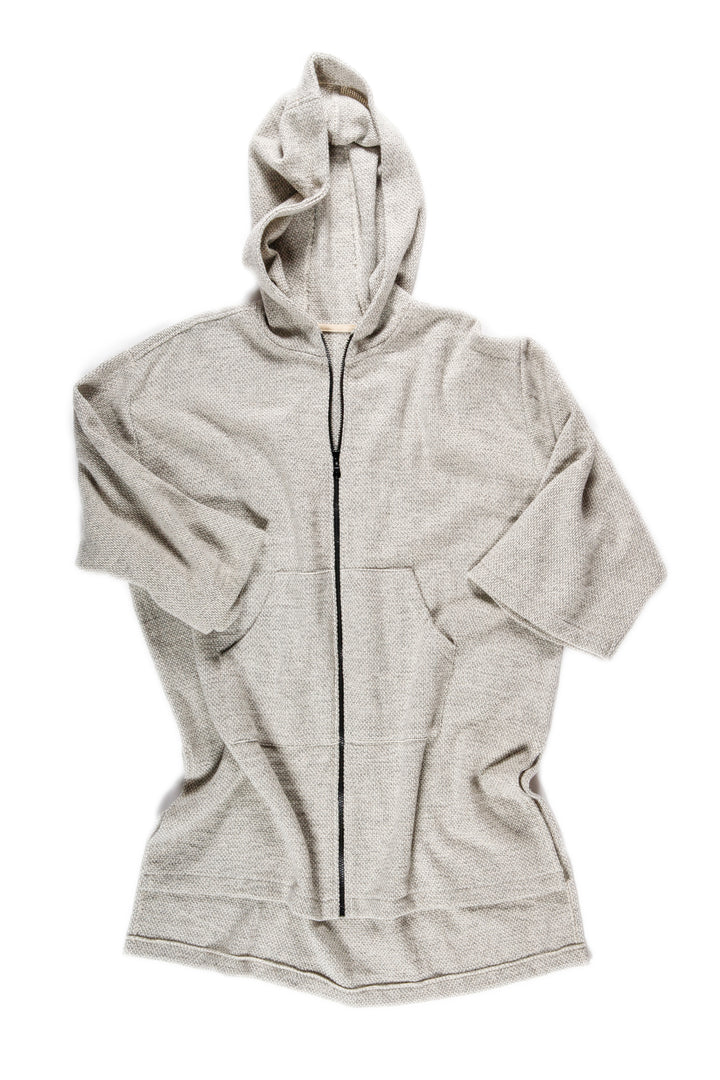 THE DOVER | Wool Blend Zip Poncho