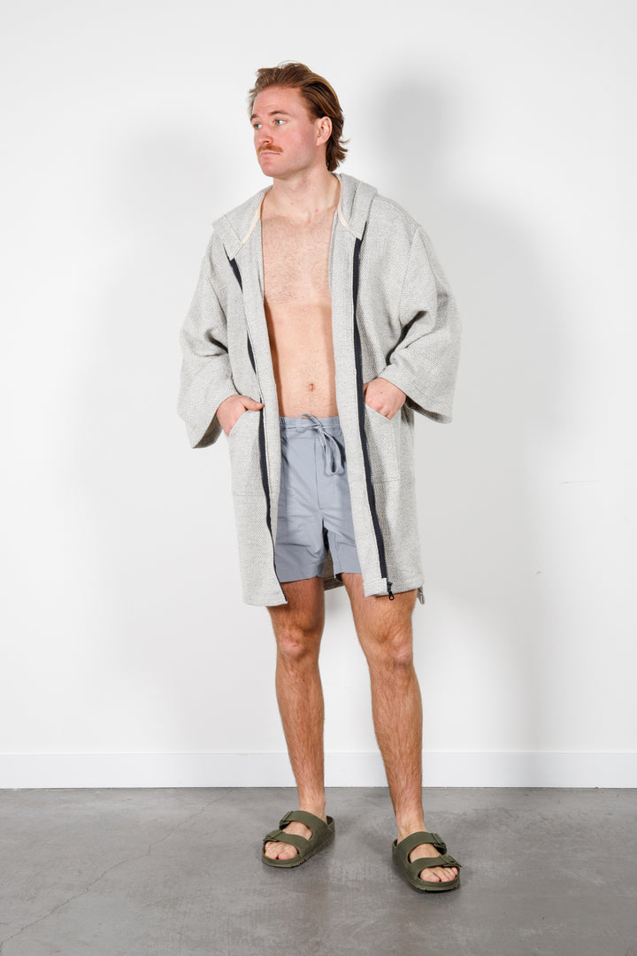 THE DOVER | Wool Blend Zip Poncho