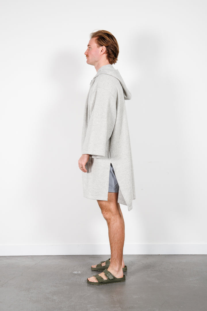 THE DOVER | Wool Blend Zip Poncho