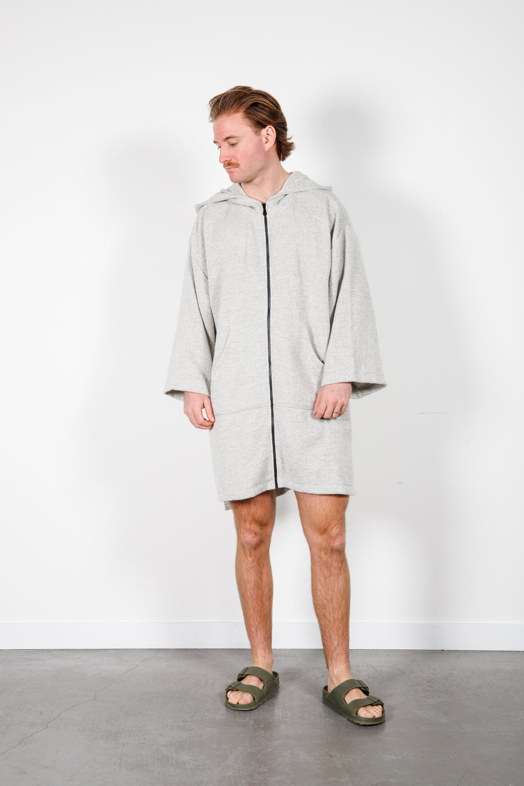 THE DOVER | Unisex Wool Blend Zip Poncho