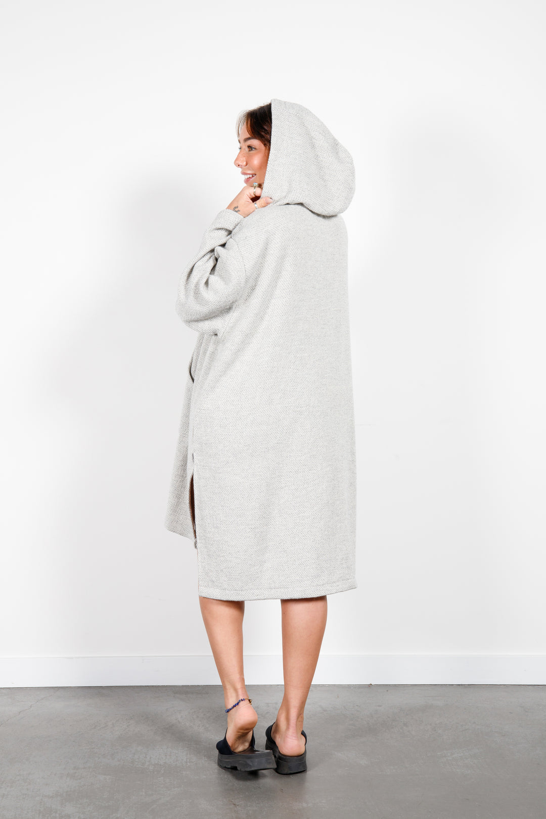 THE DOVER | Unisex Wool Blend Zip Poncho