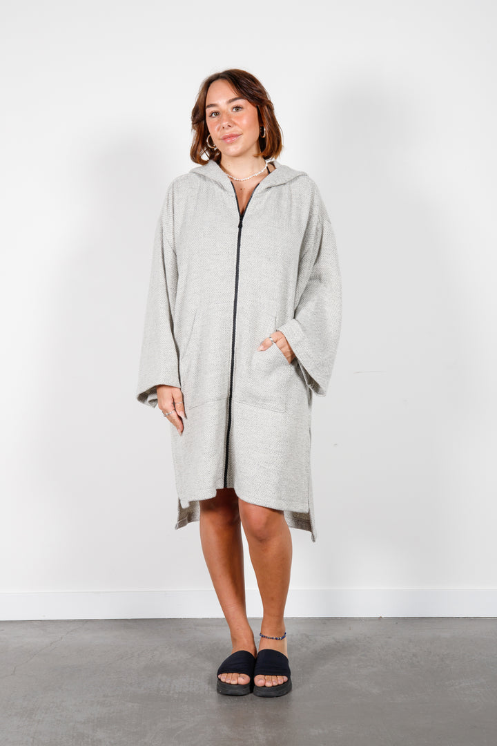 THE DOVER | Unisex Wool Blend Zip Poncho