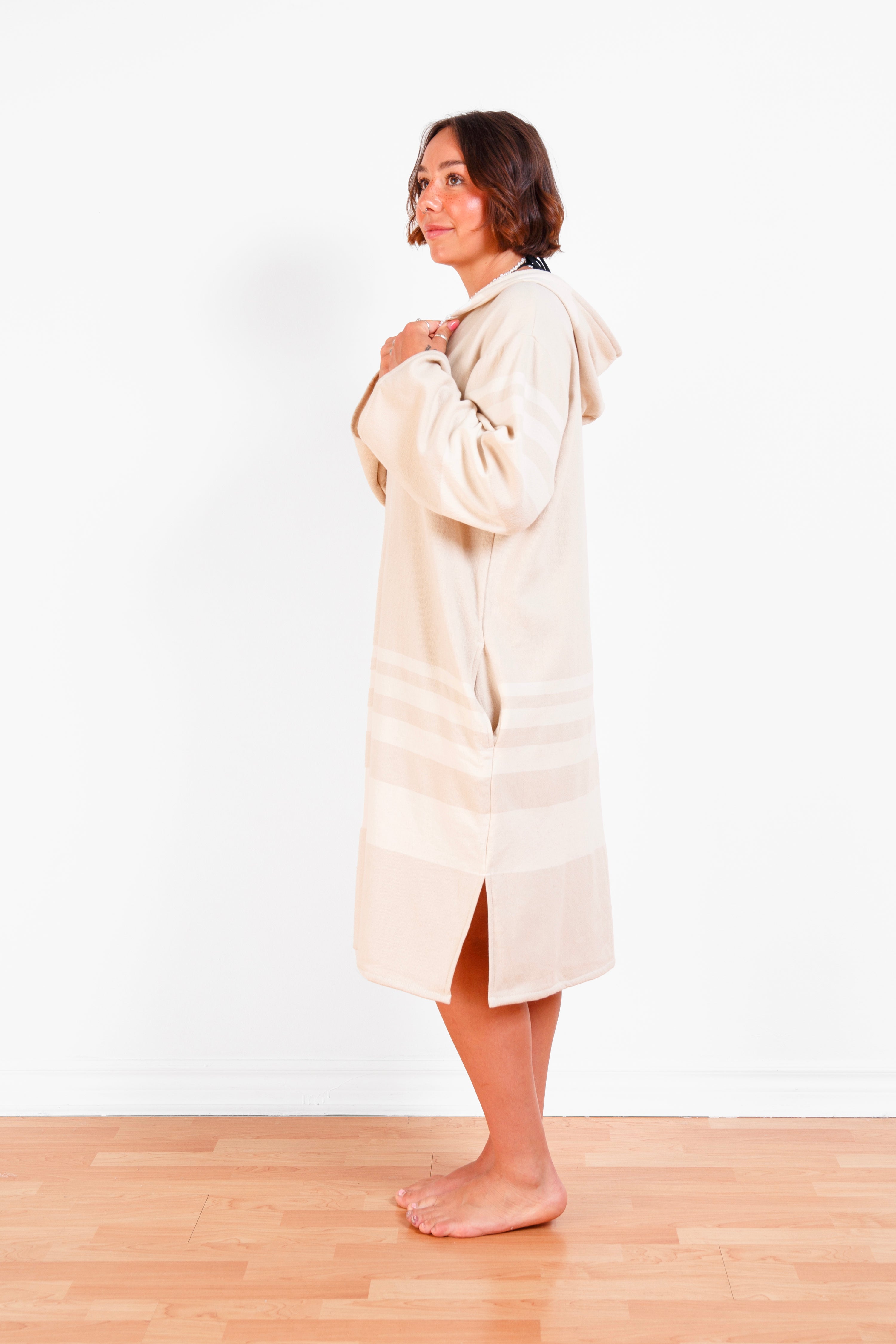 THE GALE | Unisex Terry Lined Zip Poncho – Tofino Towel Co.