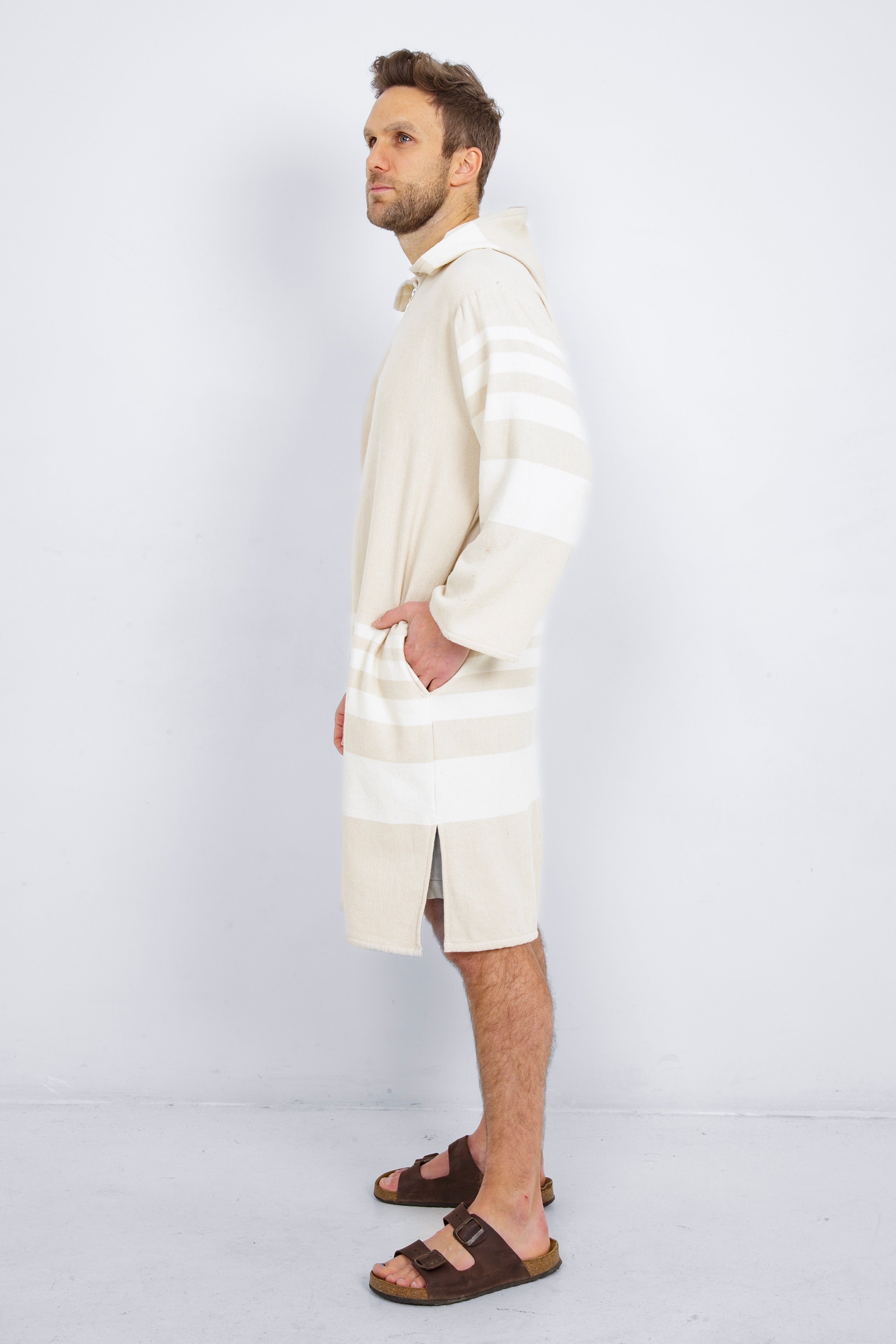 THE GALE | Unisex Terry Lined Zip Poncho – Tofino Towel Co.