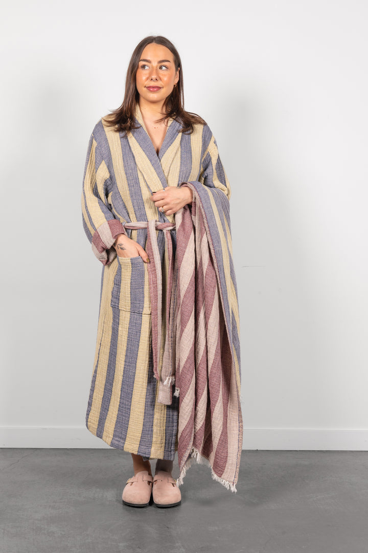 THE CASCADE | Stripe Unisex Robe