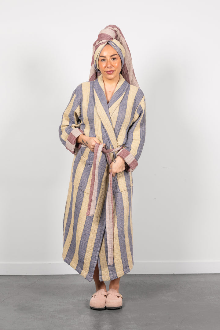 THE CASCADE | Stripe Unisex Robe
