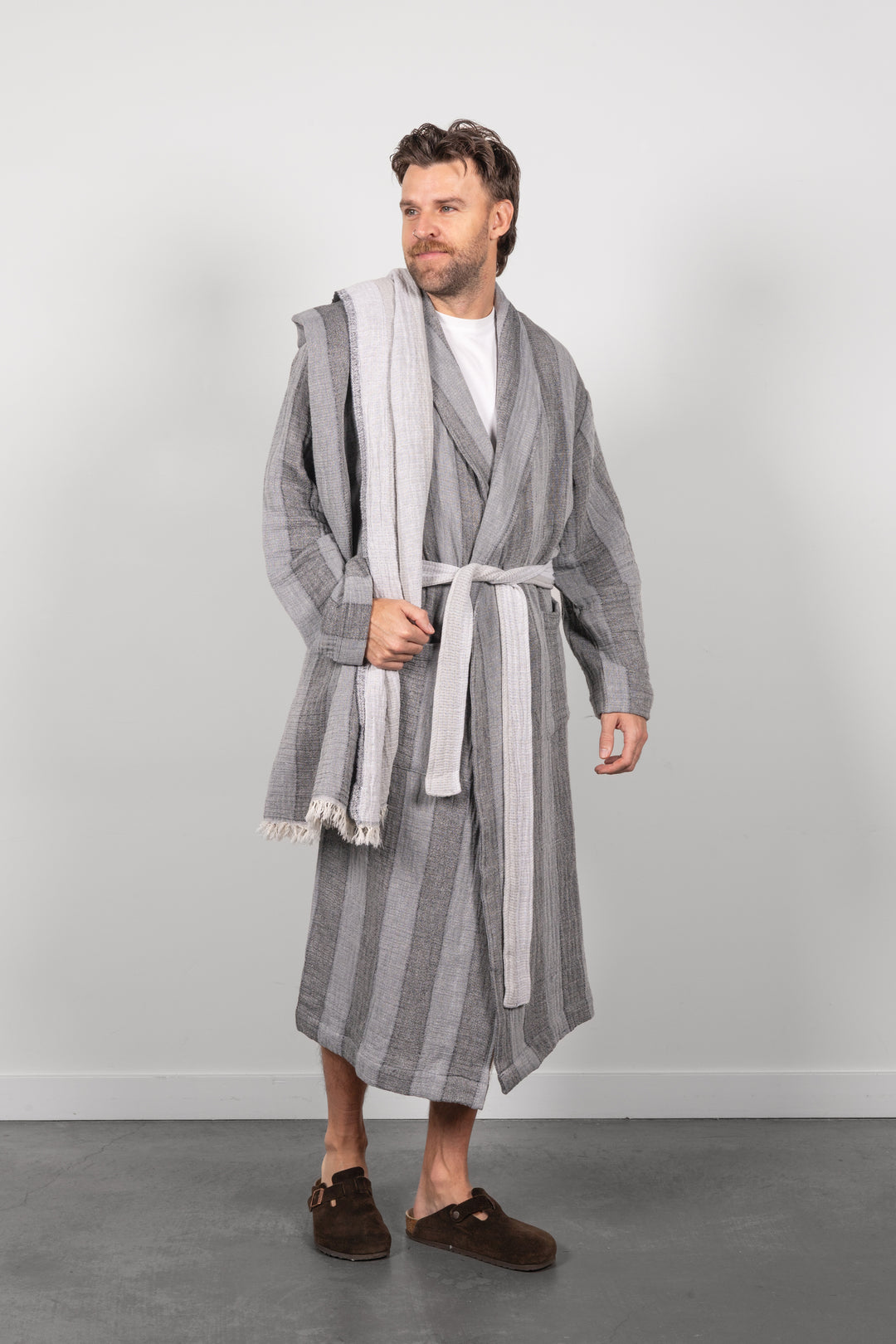 THE CASCADE | Stripe Unisex Robe