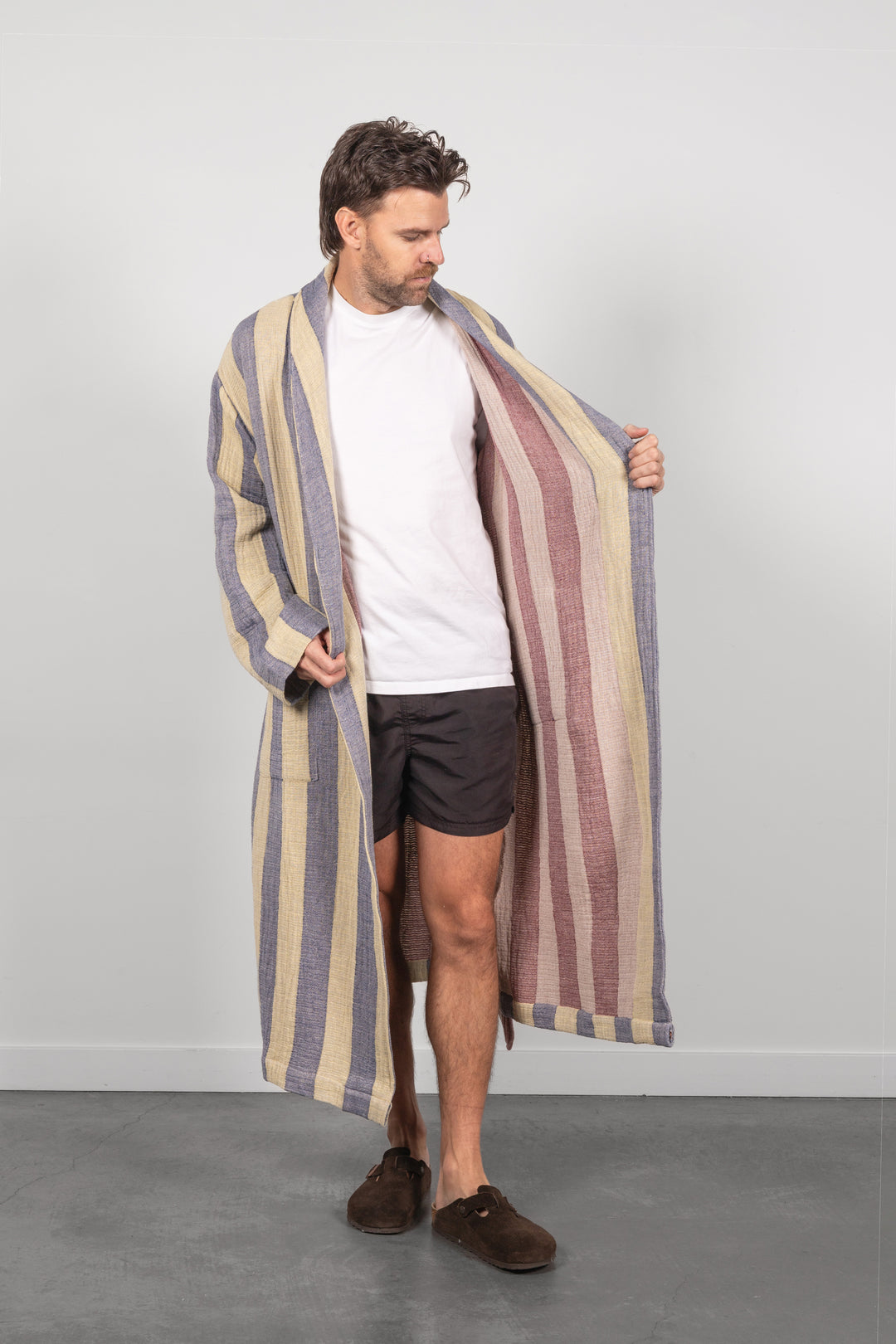 THE CASCADE | Stripe Unisex Robe