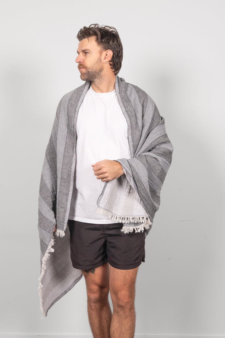 THE CASCADE | Reversible Stripe Towel