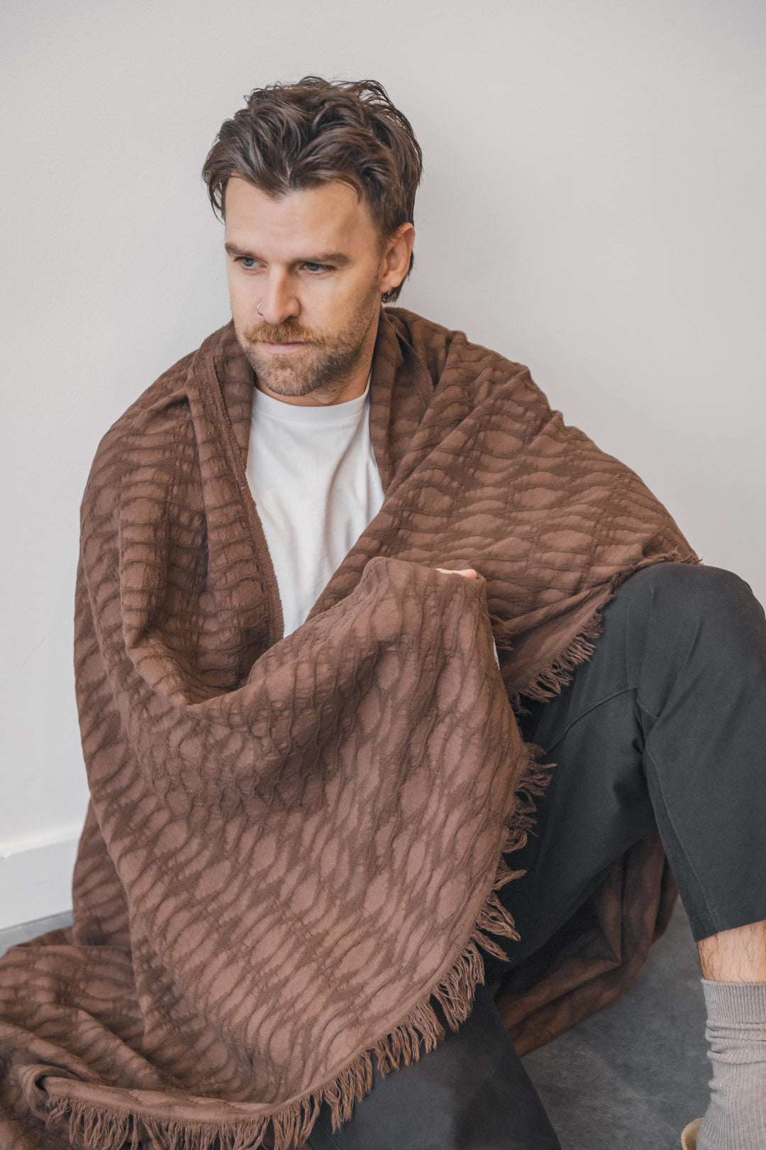 THE ARNELL | Ikat Weave Lightweight Throw