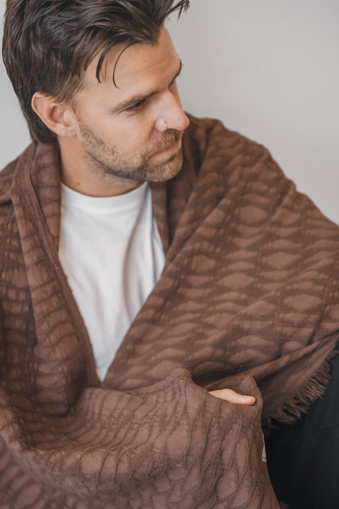 THE ARNELL | Ikat Weave Lightweight Throw