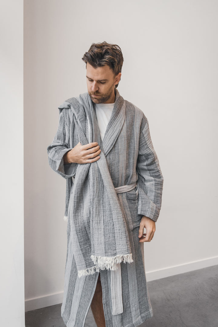 THE CASCADE | Stripe Unisex Robe