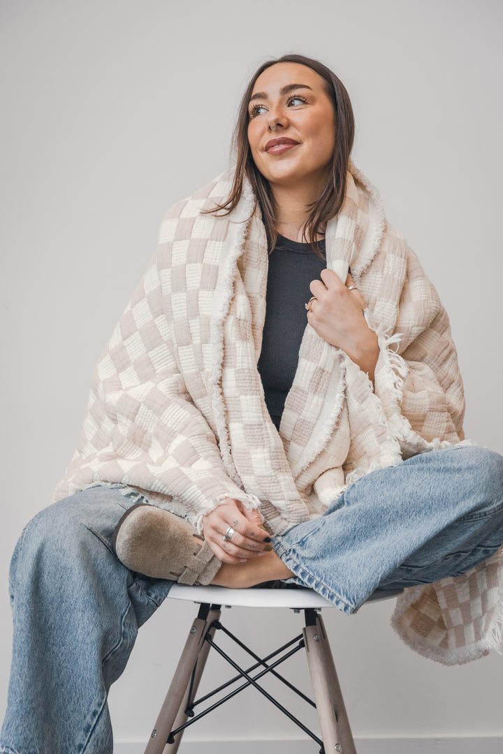 THE CHECK | Quilted Throw