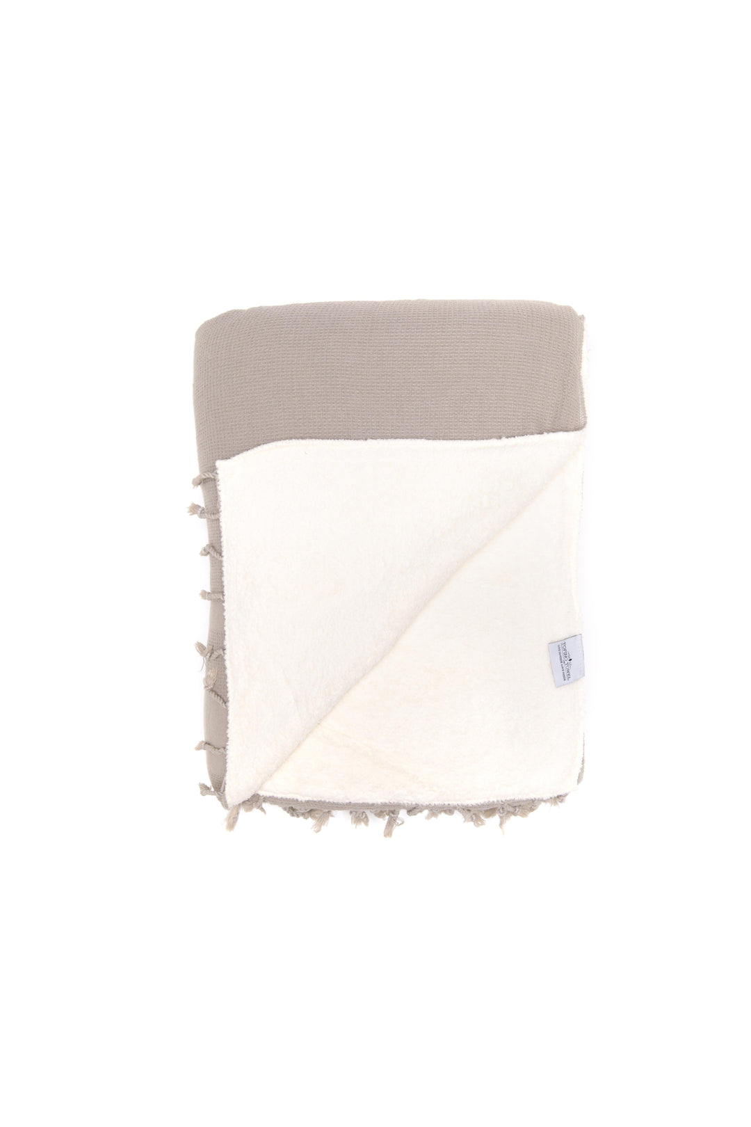 THE SHORE-WASHED <br> Waffle & Fleece Throw